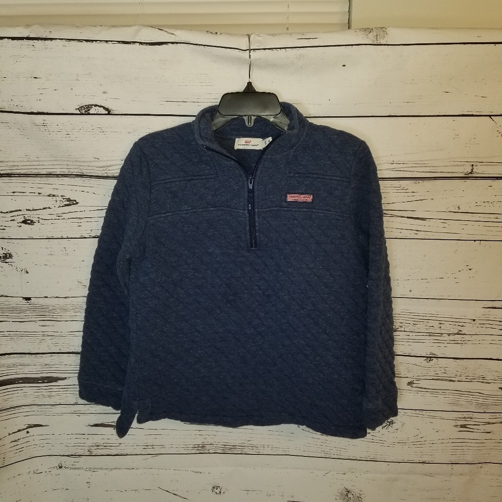 Vineyard vines pull over fleece jacket